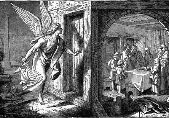 Angel of Death at First Passover illustration