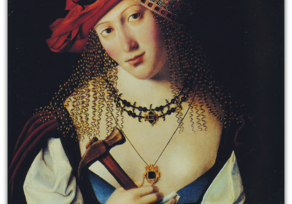 Bartolomeo Veneto, Portrait of a Lady as Jael (early 16th century). Milan, Private Collection.