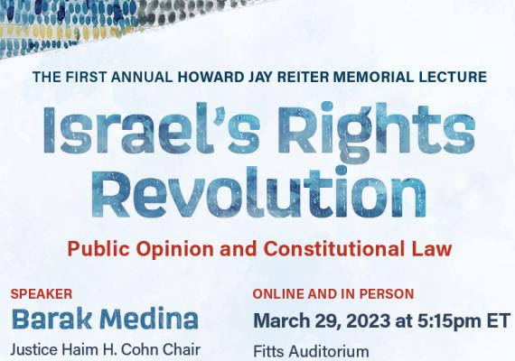 Reiter poster: Israel's Rights Revolution