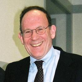 Smiling balding man